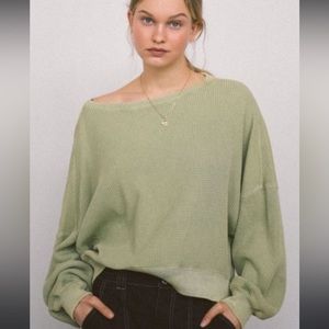 Urban Outfitters Boat Neck Slouchy Top
